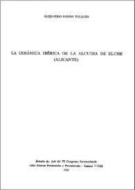 La cerámica ibérica de La Alcudia de Elche (Alicante)