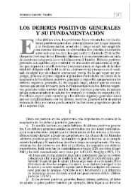 Los deberes positivos generales y su fundamentación