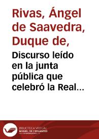 Discurso leído en la junta pública que celebró la Real Sociedad Patriótica de Córdoba el día 30 de mayo de 1819