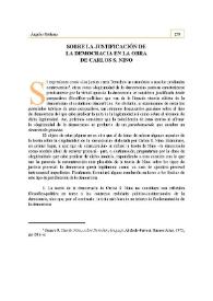 Sobre la justificación de la democracia en la obra de Carlos S. Nino