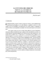 Las funciones del derecho frente a la diversidad de paisajes culturales