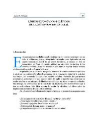 Límites económico-políticos de la intervención estatal