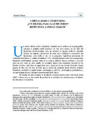¿Un dilema para las mujeres? Respuestas a Jorge Malem