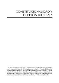 Los límites de la interpretación constitucional. De nuevo sobre los casos trágicos