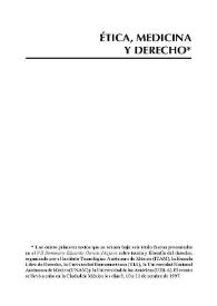¿Qué puede ofrecer la ética a la medicina?