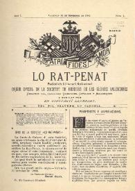 Lo Rat-Penat : Periódich Lliterari Quincenal