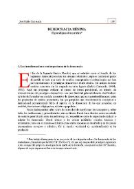 Democracia mínima. El paradigma democrático