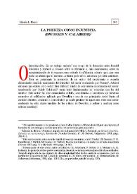 La pobreza como injusticia (Dworkin v. Calabresi)