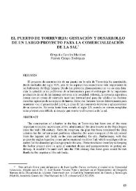 El puerto de Torrevieja : gestación y desarrollo de un largo proyecto para la comercialización de la sal