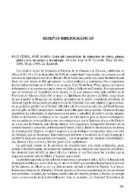 RUIZ PÉREZ, José María : guía del descubridor de minerales de cobre, plomo, plata y oro, su ensayo y metalurgia. Alicante, Imp. De N. Carratalá,...