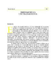 Propiedad privada y neutralidad estatal