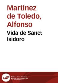 Vida de Sanct Isidoro