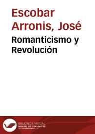 Romanticismo y Revolución