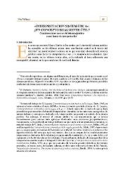 Interpretación sistemática : ¿un concepto realmente útil? Consideraciones sobre el sistema jurídico como factor de interpretación