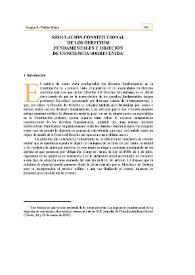 Regulación constitucional de los derechos fundamentales y objeción de conciencia sobrevenida