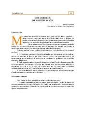 Dos modelos de adjudicación