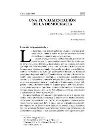 Una fundamentación de la democracia