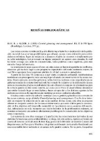 KAY, R. Y ALDER, J. (1999) : Coastal planning anda management. Ed. E. & FN Spon (Routledge). Londres, 375 pp.