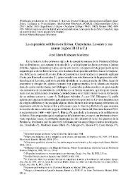 La expansión celtíbera en Bética, Carpetania, Levante y sus causas (siglos III-II a. C.)