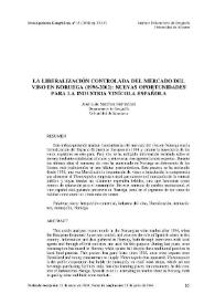 La liberalización controlada del mercado del vino en Noruega (1996-2002) : nuevas oportunidades para la industria vinícola española