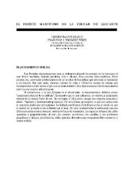 El frente marítimo de la ciudad de Alicante