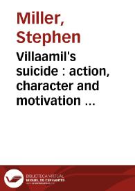 Villaamil's suicide : action, character and motivation in 'Miau'