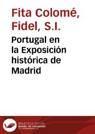 Portugal en la Exposición histórica de Madrid