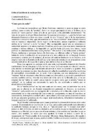 Sobre el ámbito de la razón poética