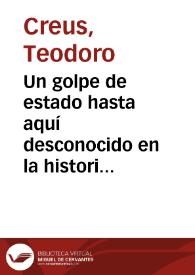 Un golpe de estado hasta aquí desconocido en la historia de Cataluña
