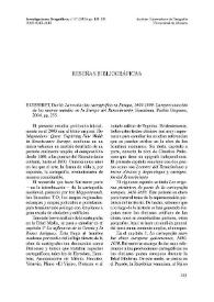 Investigaciones Geográficas, nº 37. Reseñas bibliográficas