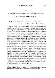 D. Francisco de Rojas, embajador de los Reyes Católicos. Documentos justificativos. [I-XXXI]