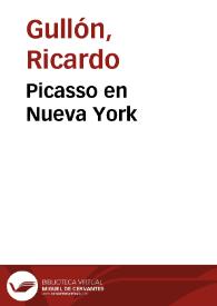 Picasso en Nueva York