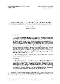 Diferenciación y delimitación municipal de los modelos turísticos en la provincia de Alicante