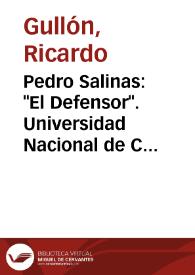 Pedro Salinas: 