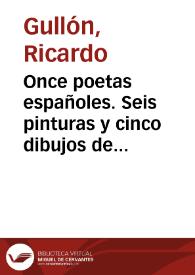 Once poetas españoles. Seis pinturas y cinco dibujos de Gregorio Prieto. Ediciones Ínsula, 1950