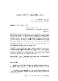 La seda china y la Ruta de la Seda