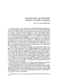 Los lenguajes de industria (Función y descripción de algunos)