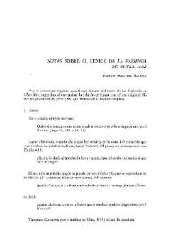 Notas sobre el léxico de la 'Fazienda de Ultra Mar'