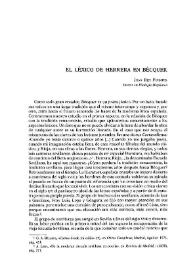 El léxico de Herrera en Bécquer