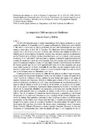 La emperatriz Sabina esposa de Hadrianus