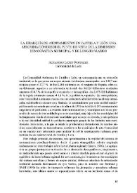 La jerarquía de asentamientos en Castilla y León. Una aproximación desde el punto de vista de la dimensión demográfica municipal y de los ejes viarios