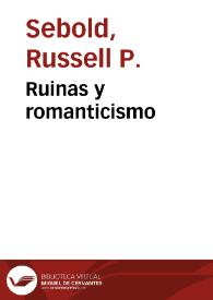 Ruinas y romanticismo