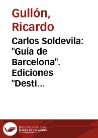 Carlos Soldevila: 