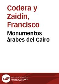 Monumentos árabes del Cairo