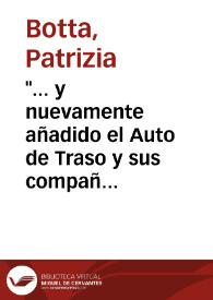 '... y nuevamente añadido el Auto de Traso y sus compañeros'