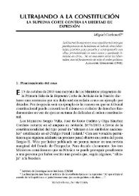 Ultrajando a la Constitución. La Suprema Corte contra la libertad de expresión