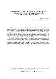 Reflexión documentada sobre el uso del árabe y de las lenguas románicas en la España de los moriscos (ss.XVI-XVII)