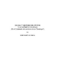 Drama y misterio del pintor y académico Villegas (En el Centenario del comienzo de su 'Decálogo')