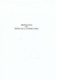 Necrología del Excmo Sr. D. Narciso Yepes