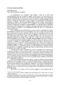 La lectura orteguiana de Kant